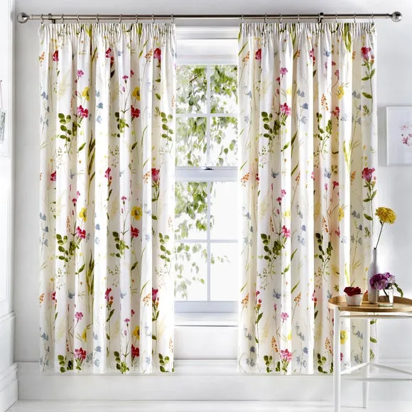 Spring Glade Multicoloured 168 x 183cm Pencil Pleat Curtains 2