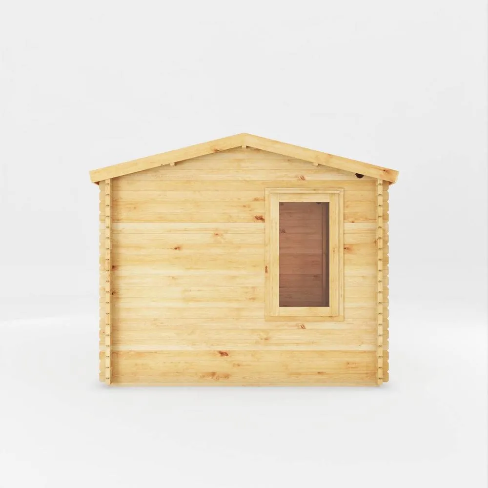 Mercia 3 x 3 m Home Office Elite 28 mm Log Cabin - L314.3 x W303.2 x H260 cm in Brown 4