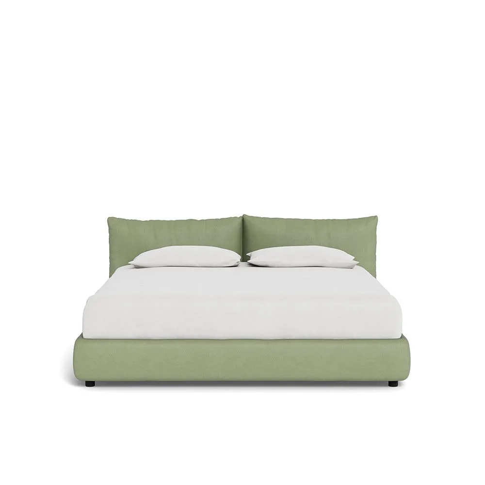 Heal's Pillow Storage Bed Super King Siena Cotton Pistachio 1