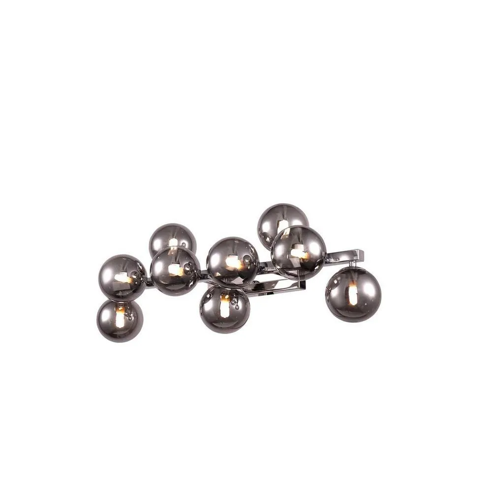 Netlighting Dallas Wall Lamp Chrome 9 Light G9 in Grey