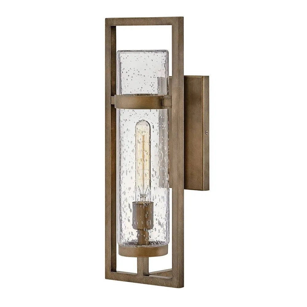 Netlighting Cordillera 1 Light Outdoor Wall Light Burnished Bronze IP44 in Brown