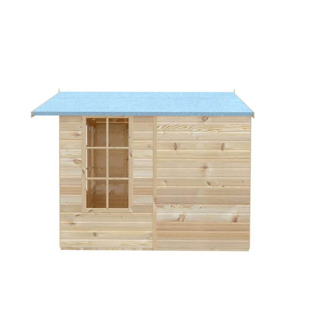 Shires Delmora 8 x 8 Shiplap Summerhouse - Wood - L244.1 x W245.6 x H217.4 cm in Light Brown 5
