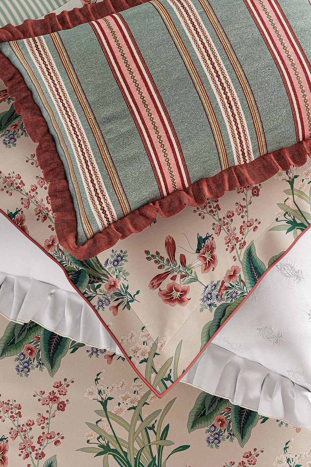 Sanderson 'Enys Garden' Cotton Cushion 2