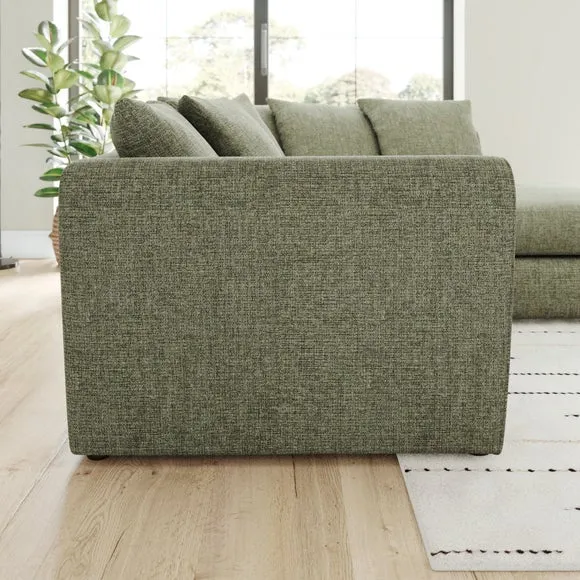 Blake Soft Texture Chenille Corner Chaise Sofa 2