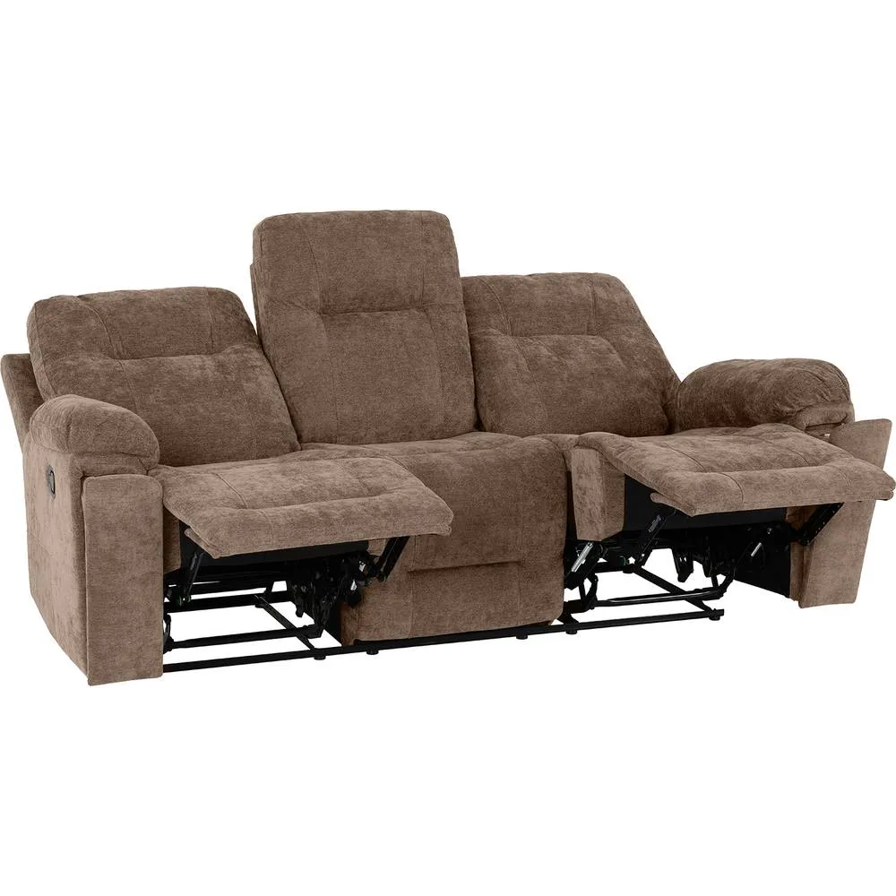 Seconique Guildford 3+2 Recliner Suite - Antelope Brown Fabric 6