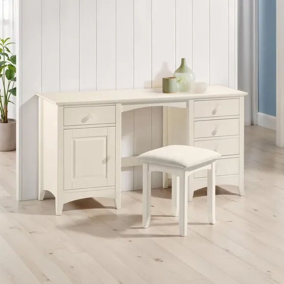 Cameo 5 Drawer Dressing Table, Stone 4