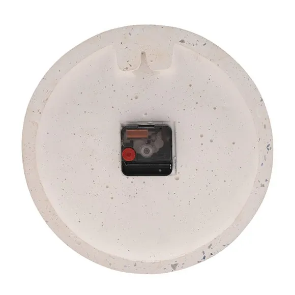Interval Concrete Terrazzo Porcelain Round Wall Clock 4