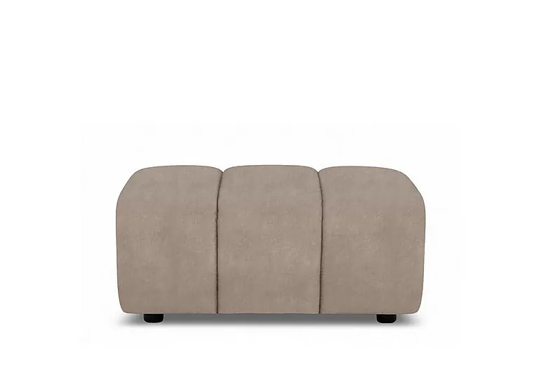 Rhianna Large Fabric Footstool - Manhattan Nutmeg