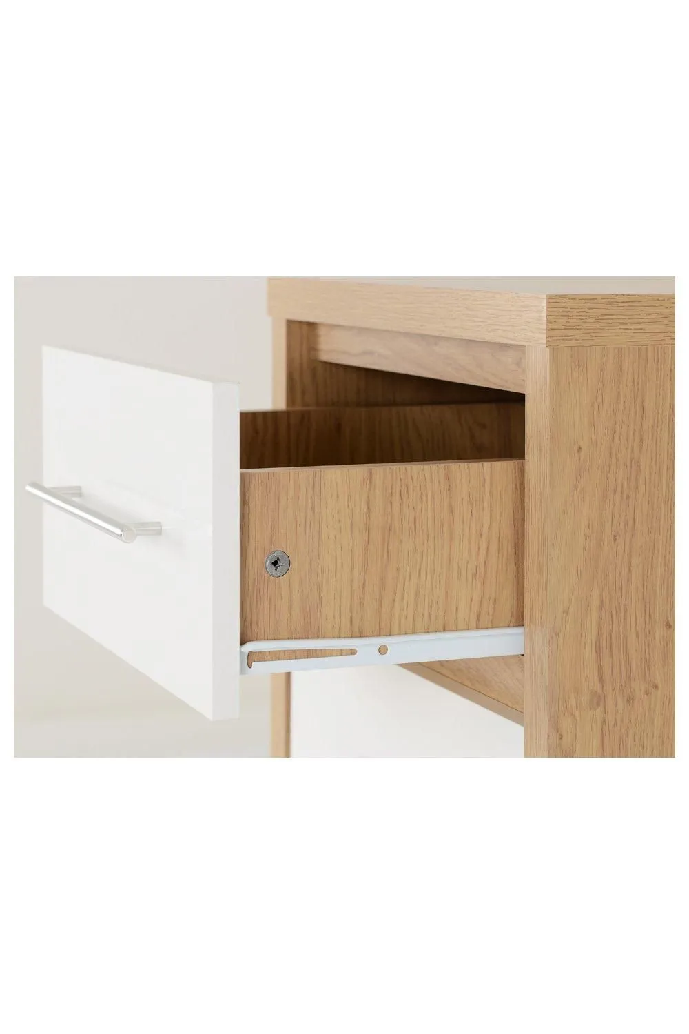 Seconique Seville 5 Drawer Narrow Chest in White 4