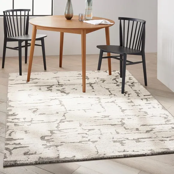 Calvin Klein Sculptural Abstract Wool Rug 1