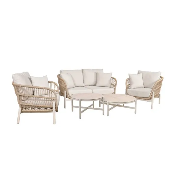 Martic Outdoor Sofa, Table and Chair Set 6