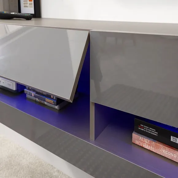 RETURN - Galicia LED Extra Wide Floating Wall TV Unit for TVs up to 80" 5