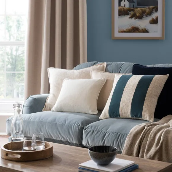 Clara Mixed Stripe Square Cushion 6