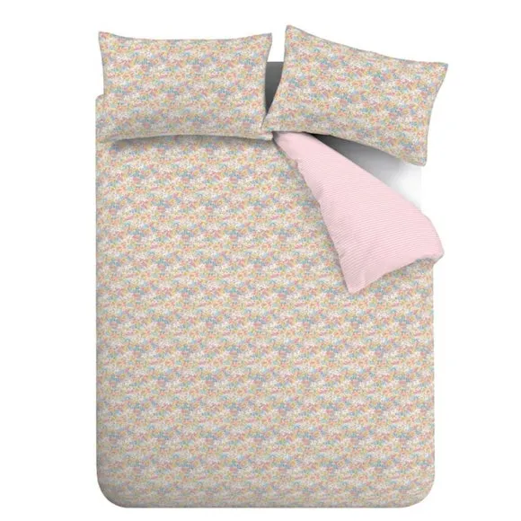 Catherine Lansfield Darcy Floral Reversible Duvet Cover & Pillowcase Set 6