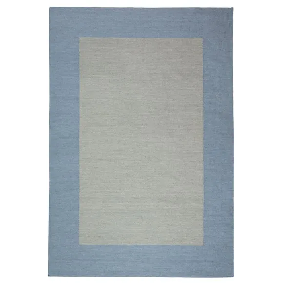 Wool Flatweave Border Rug 5