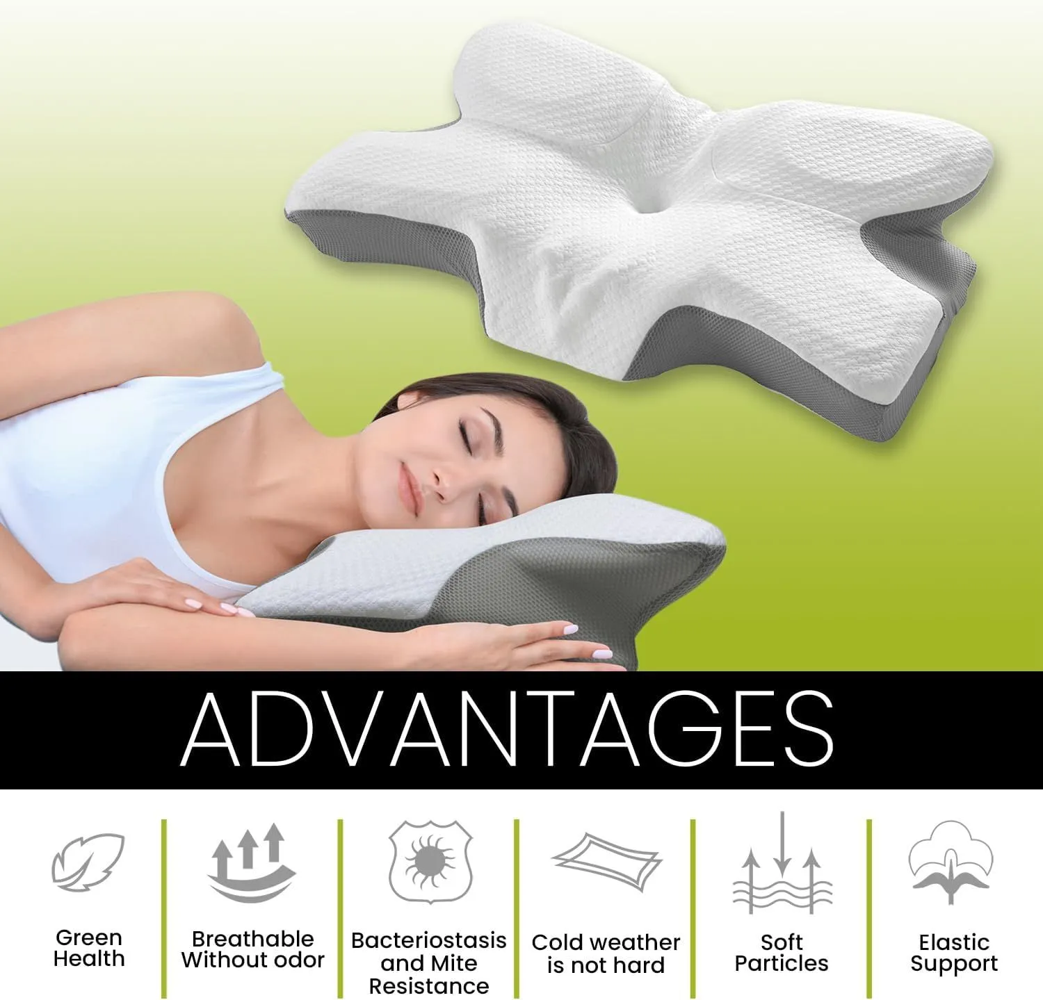 GAVENO CAVAILIA Re Active Orthopedic Pillow in White 3