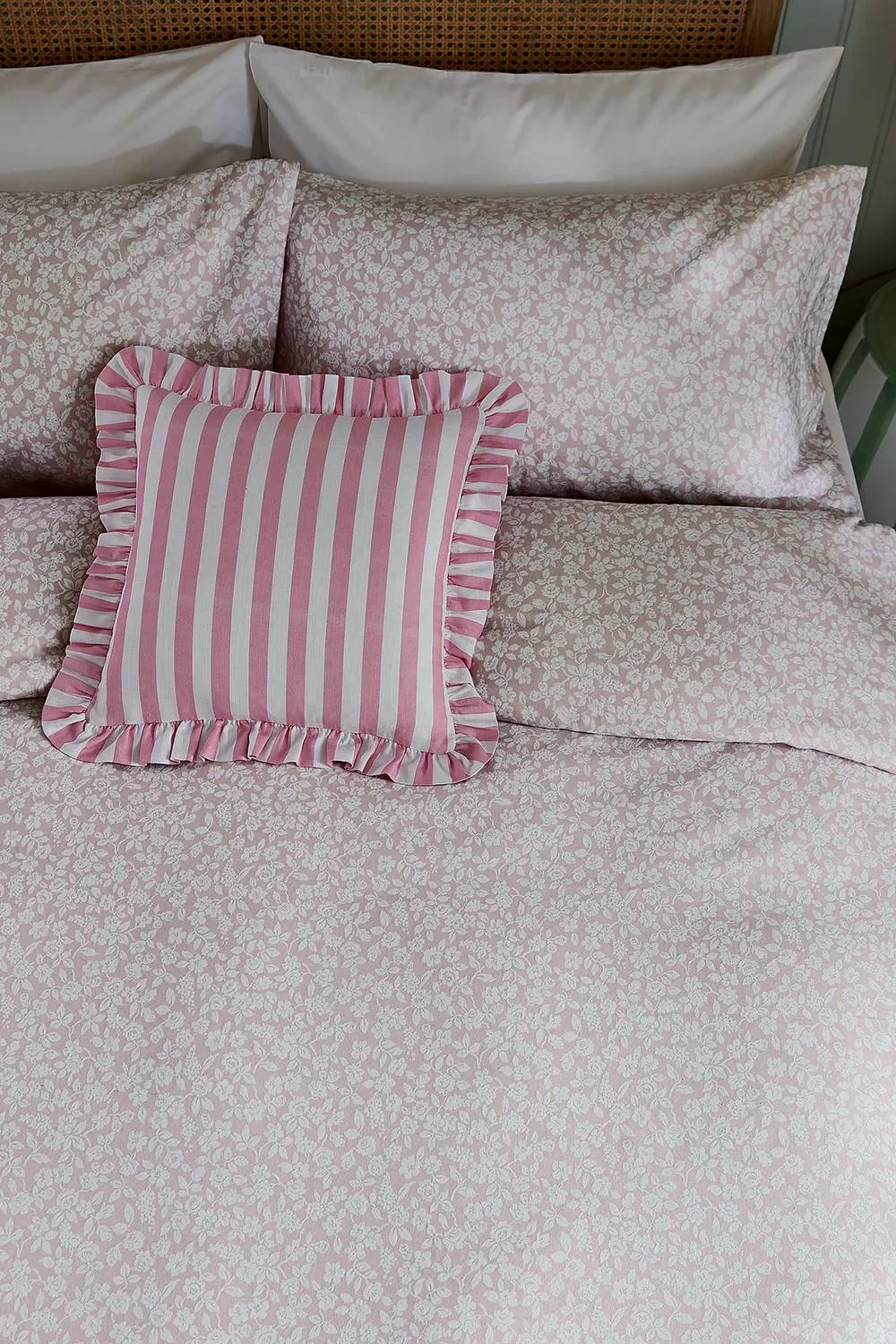 Helena Springfield 'Rosebud' Brushed Cotton Duvet Cover Set in Pink 4
