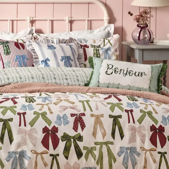 Furn. Noortje Bows Reversible Duvet Cover and Pillowcase Set 2