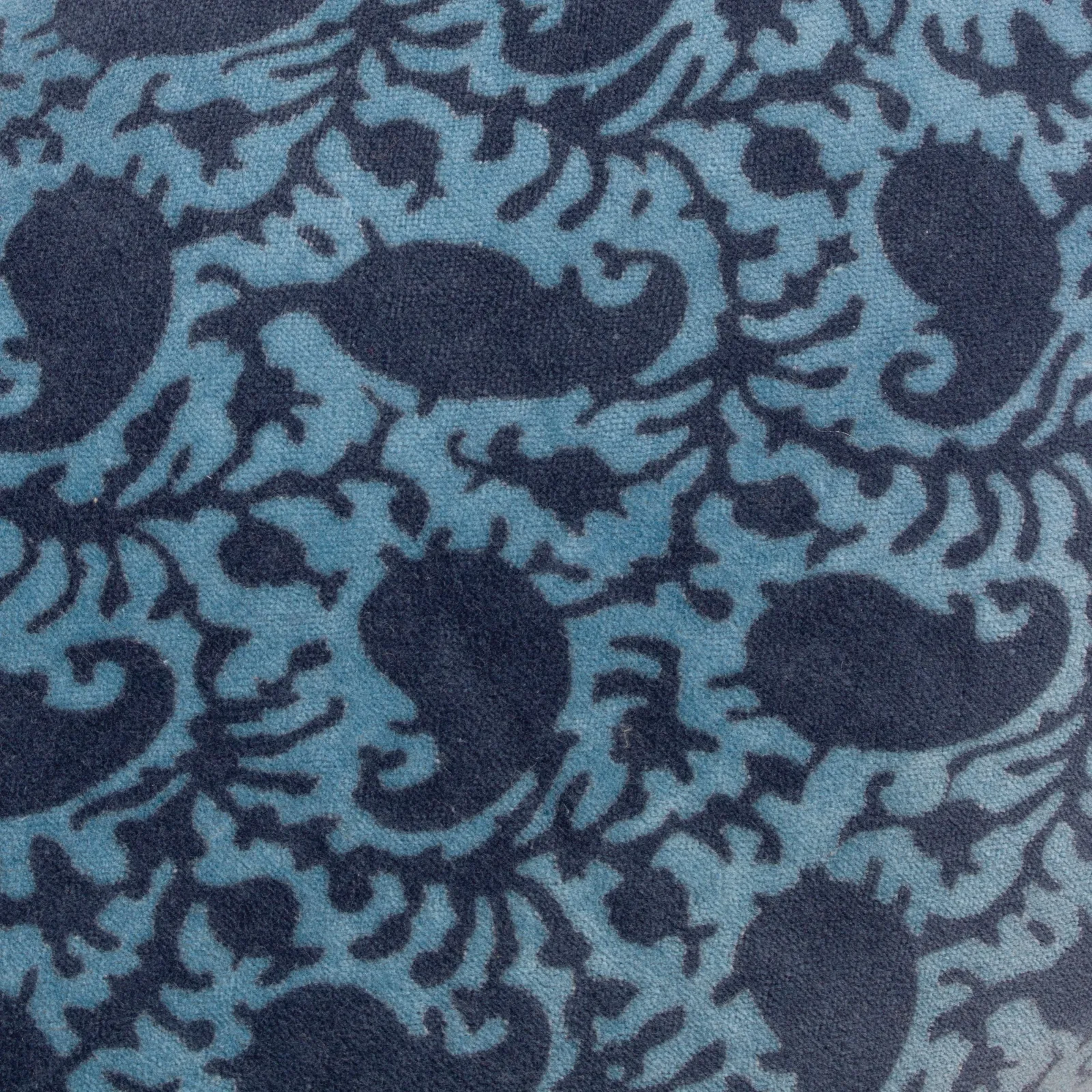Paoletti Boteh Paisley 100% Cotton Cushion in Navy 4