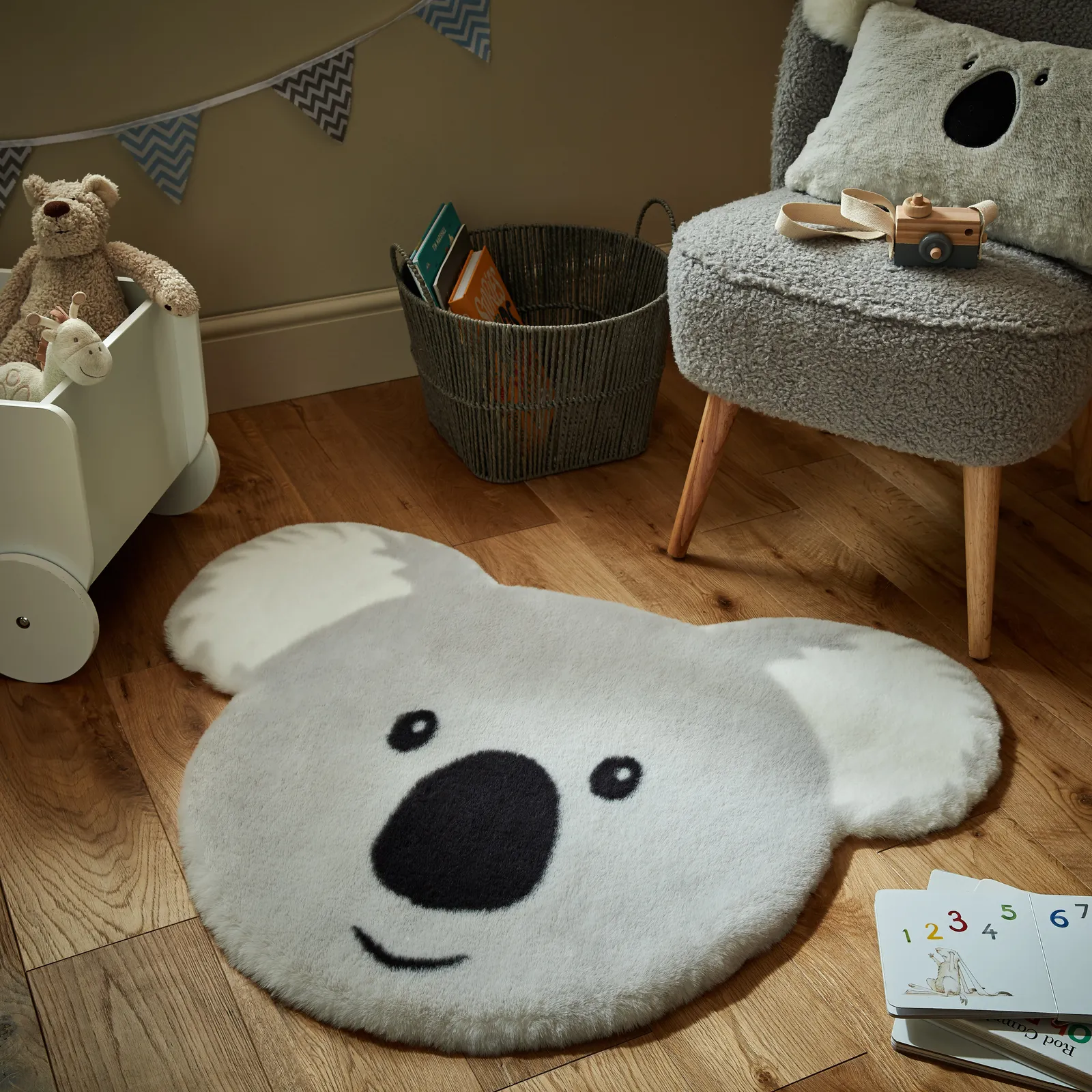 Koko Koala Rug Light Grey