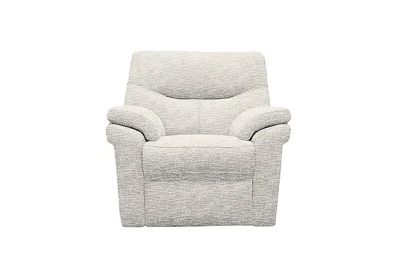 Seattle Fabric Power Recliner Armchair with Power Lumbar - Rush Cream