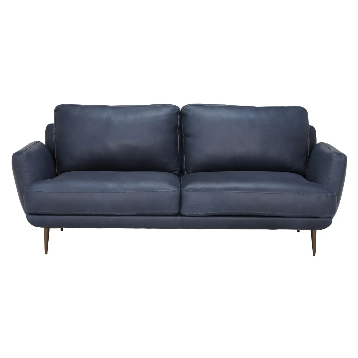 Pax Leather Sofa, Alabama Blue