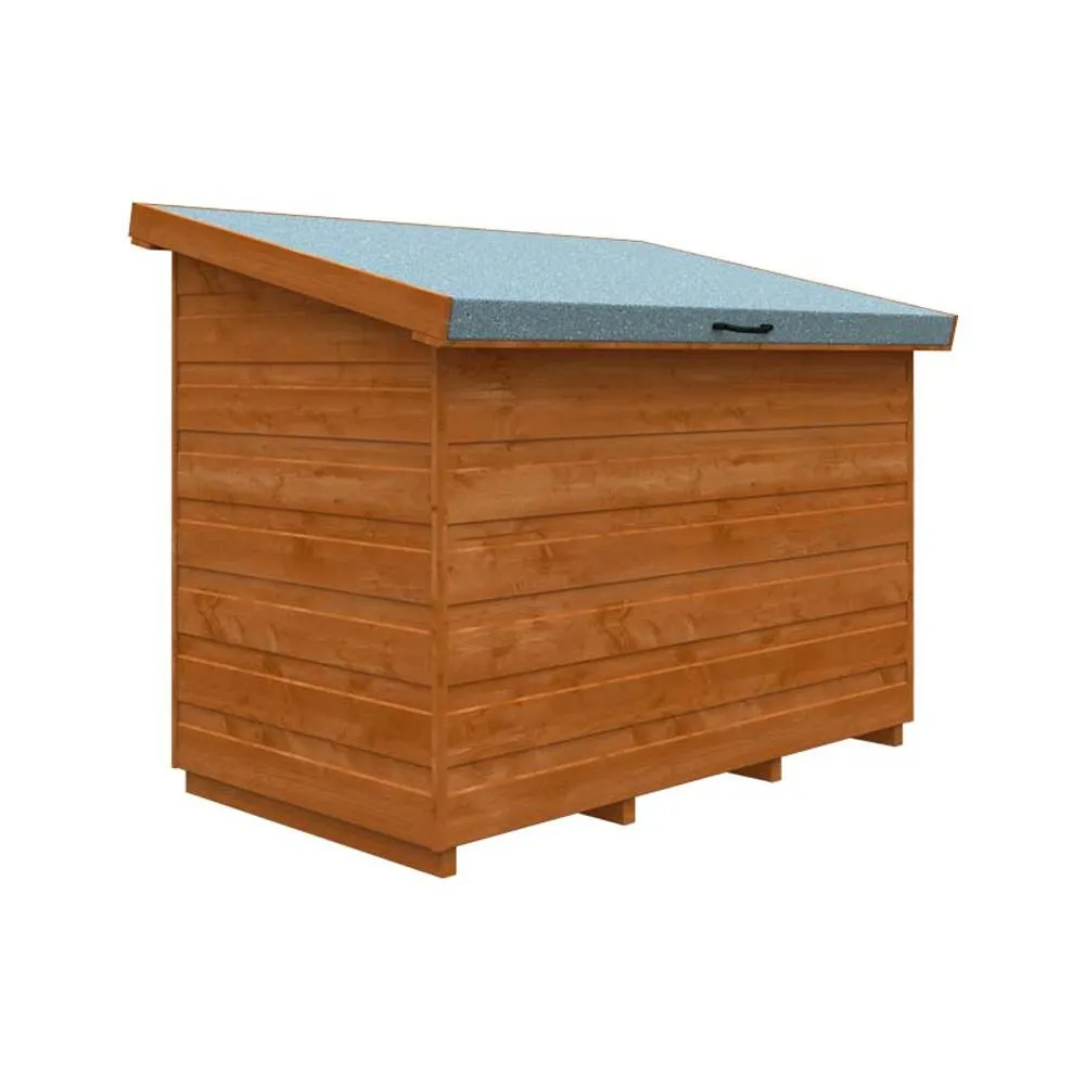 Buttercup Farm 4x2.3 Tool Chest 12mm Shed - L115 x W67.5 x H97.5 cm - Burnt Orange