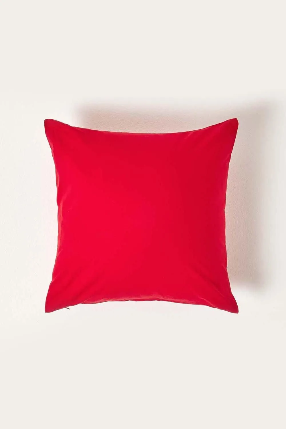 Homescapes Continental Egyptian Cotton Pillowcase 200 TC, 40 x 40 cm in Red 1