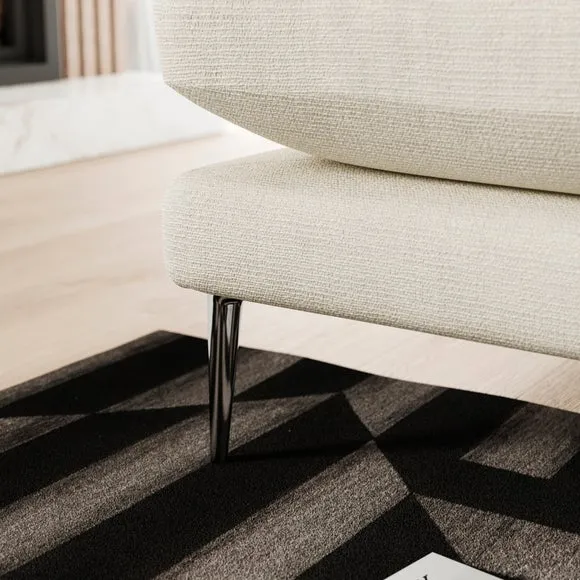 Lawson Chunky Tonal Weave Corner Chaise Sofa 4