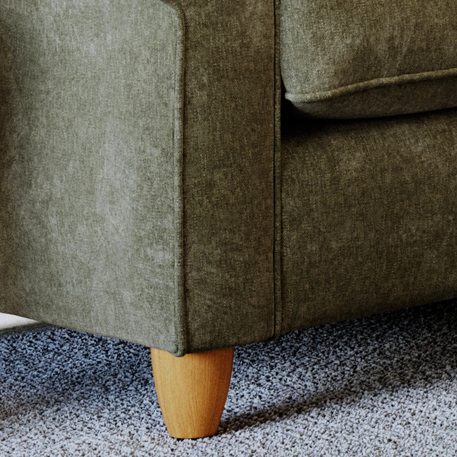 The Great Sofa Company Flora Medium Sofa Glory Winter Moss in Dark Green 5