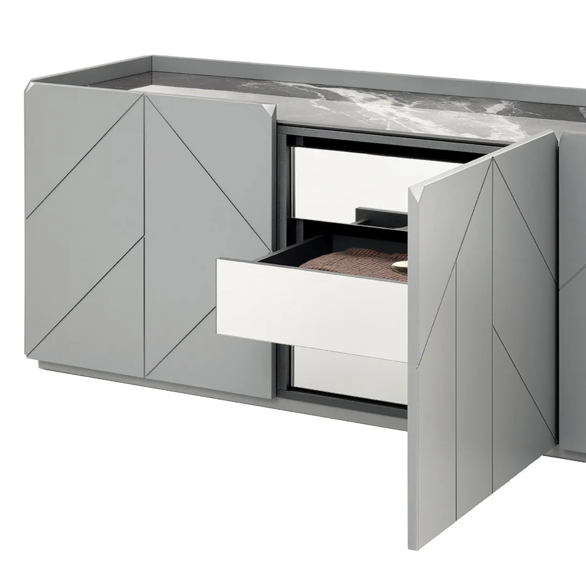 Bontempi Pica Sideboard, Grey Wood | Barker & Stonehouse 2