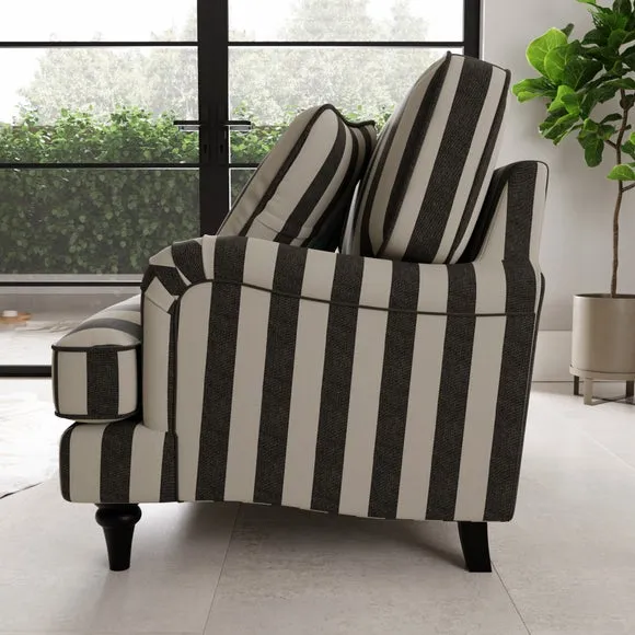 Beatrice II Woven Stripe 2 Seater Sofa 3