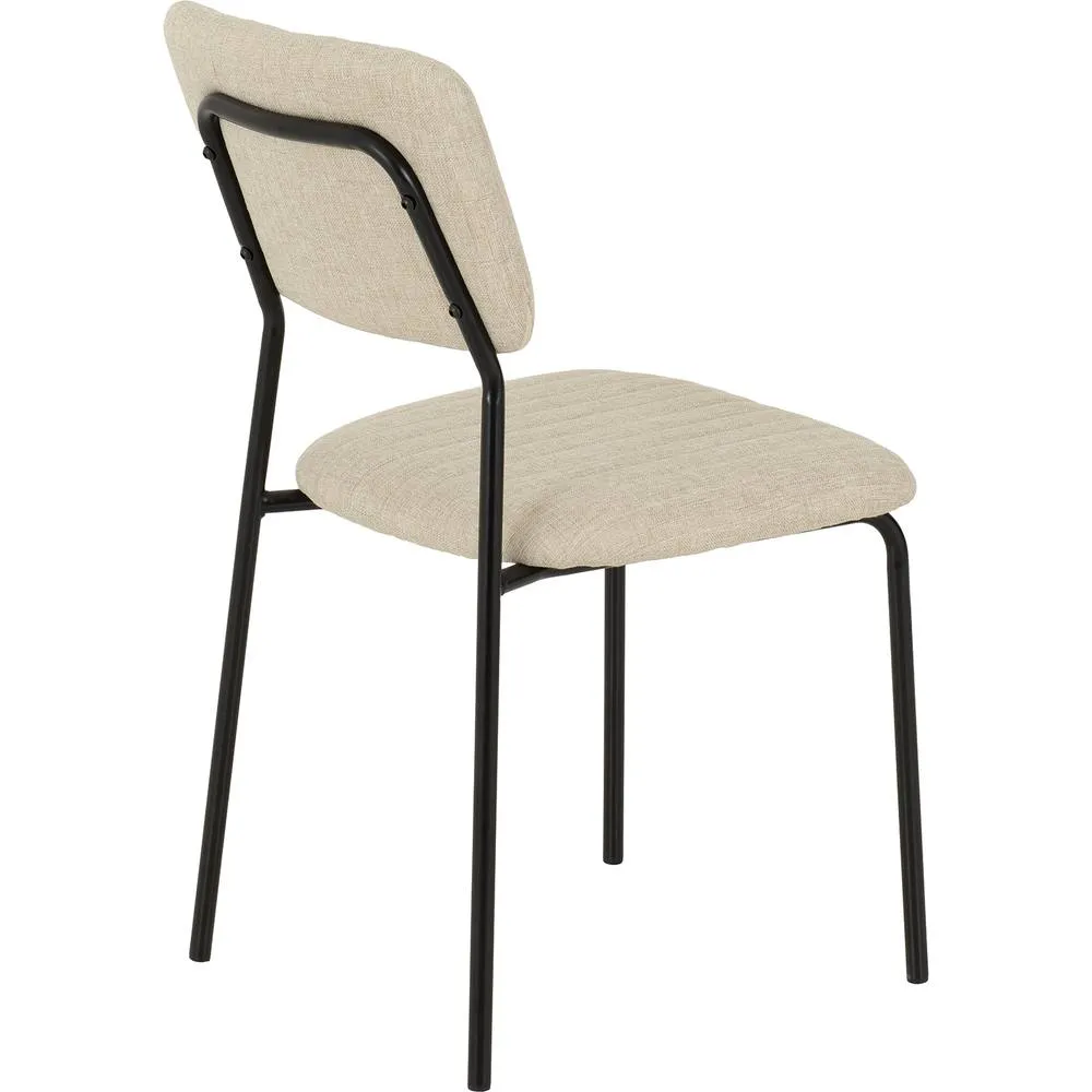 Seconique Sheldon Dining Chair (X4 Per Box) - Beige Fabric 4