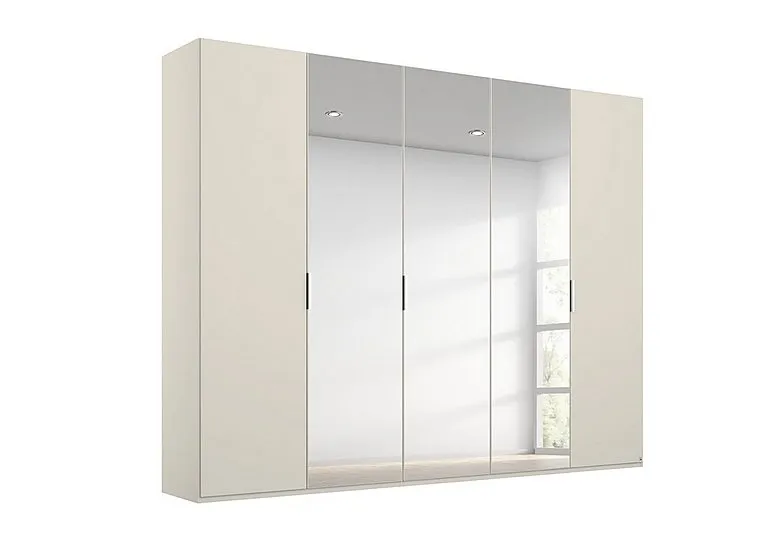 Formes Decor 5 Door Hinged Wardrobe with 3 Mirrors