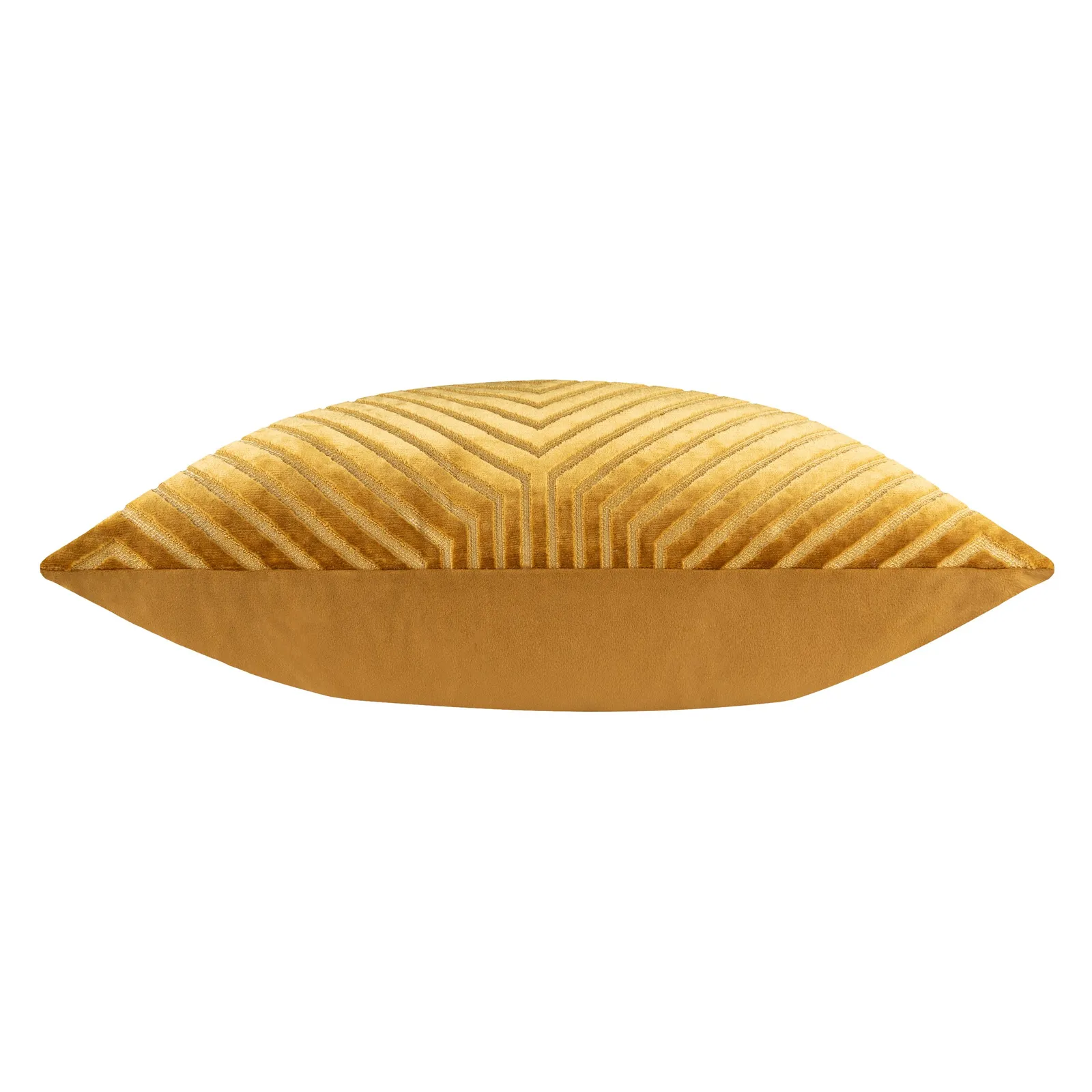Paoletti Evoke Cut Velvet Cushion Gold, Gold 4
