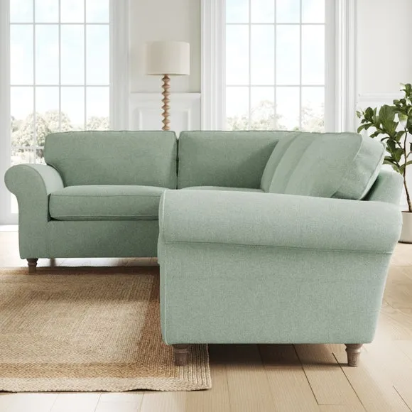 Flori Soft Chenille Corner Sofa 2