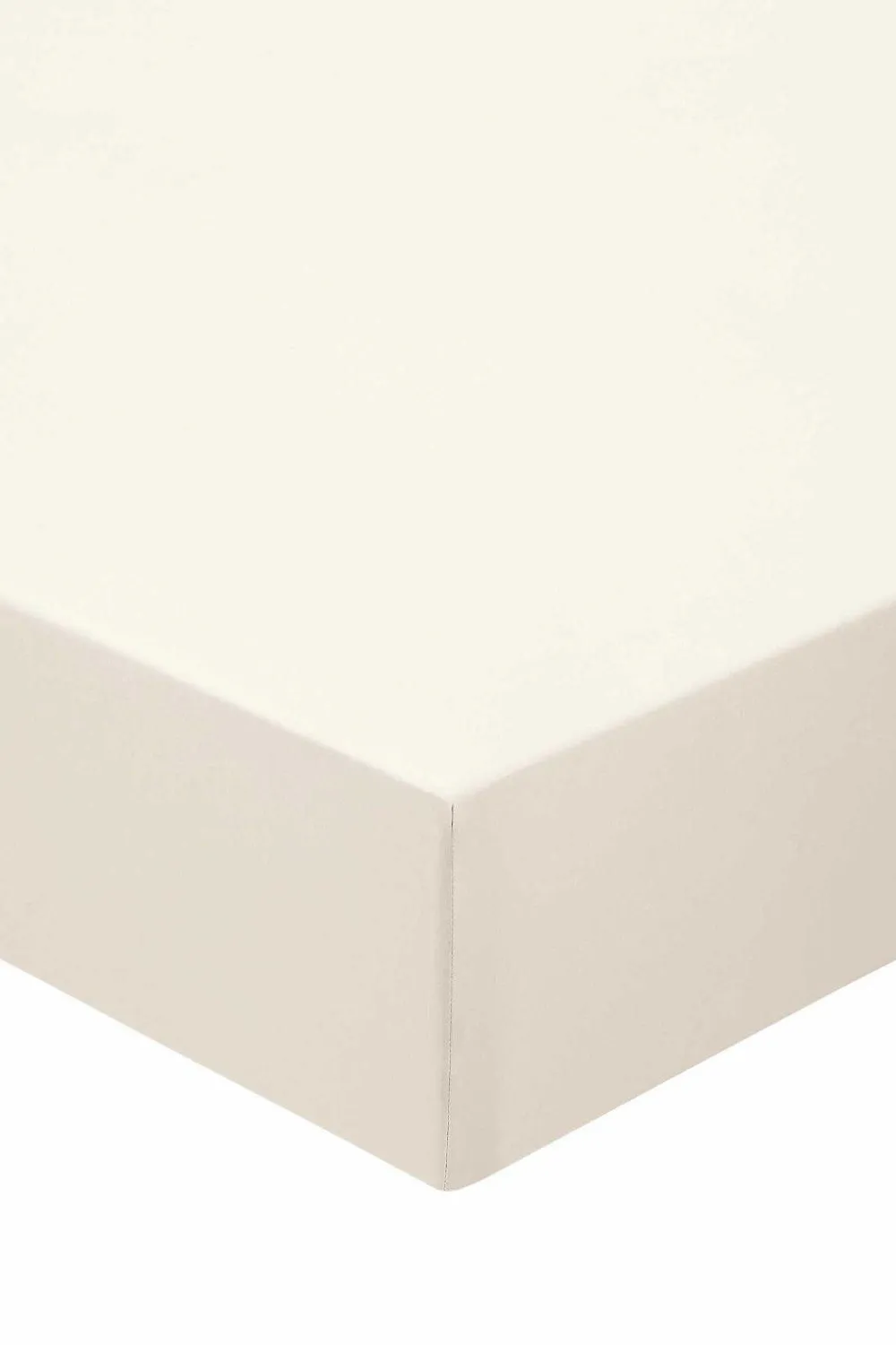 Murmur ' 250TC' Plain Dye Fitted Sheet in Ivory