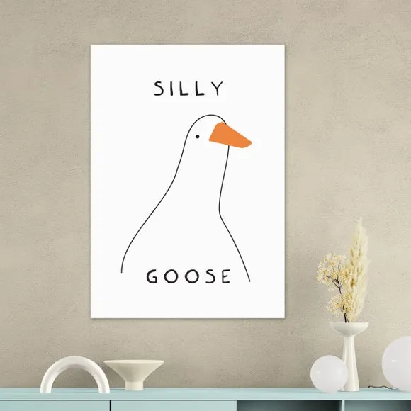 East End Prints Silly Goose Framed Print