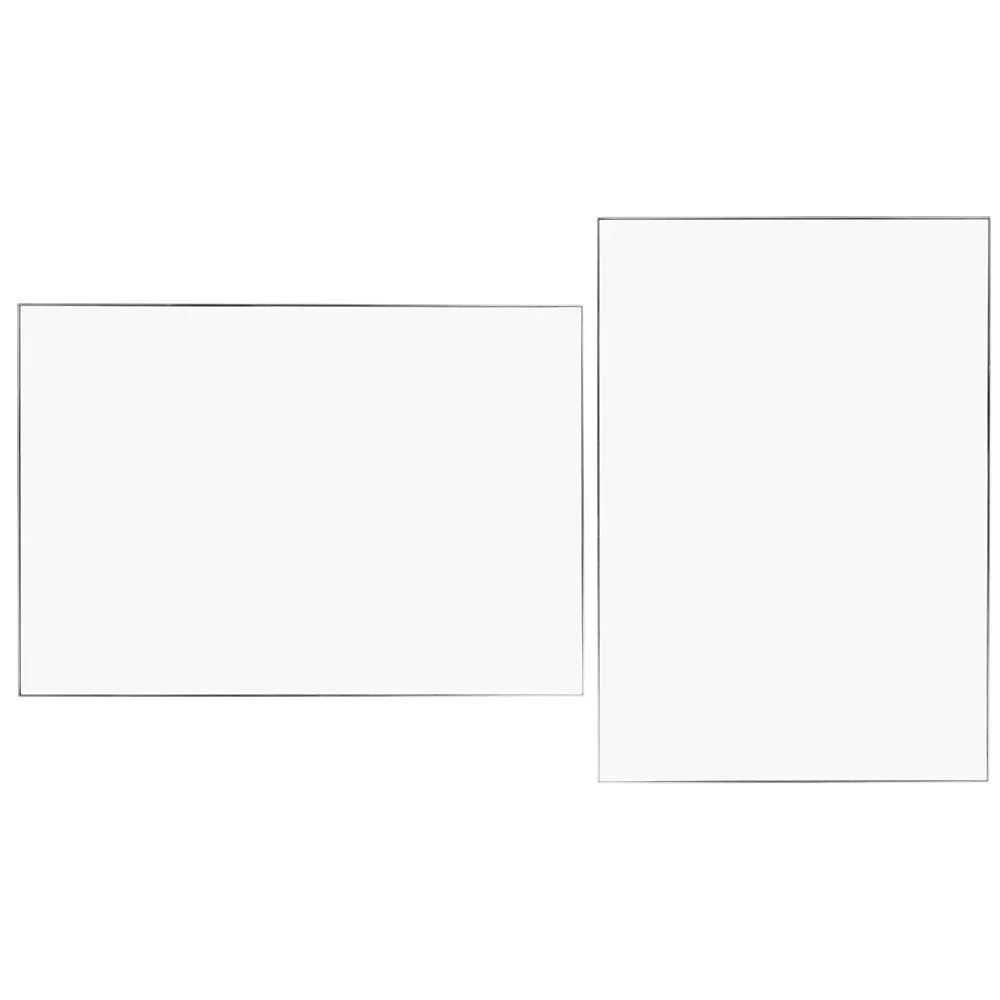 Heal's Fine Edge Mirror Rectangle 130x90cm Silver 1