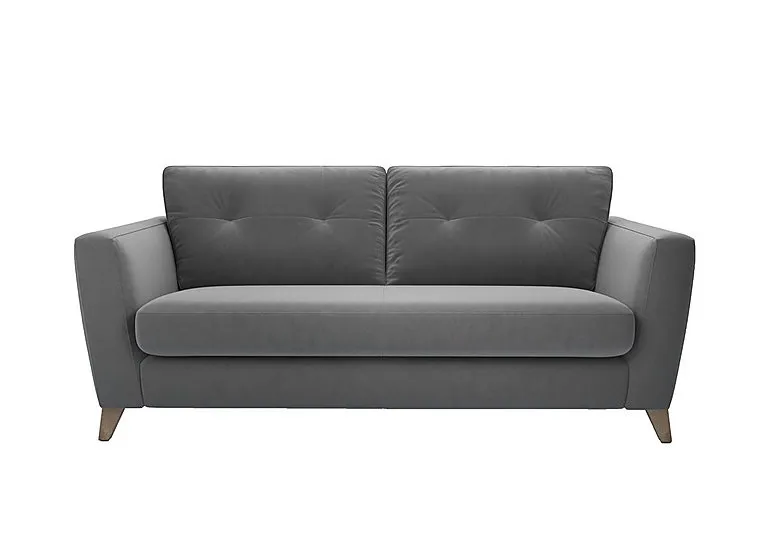 Hermione 3 Seater Fabric Sofa - Koala Cub