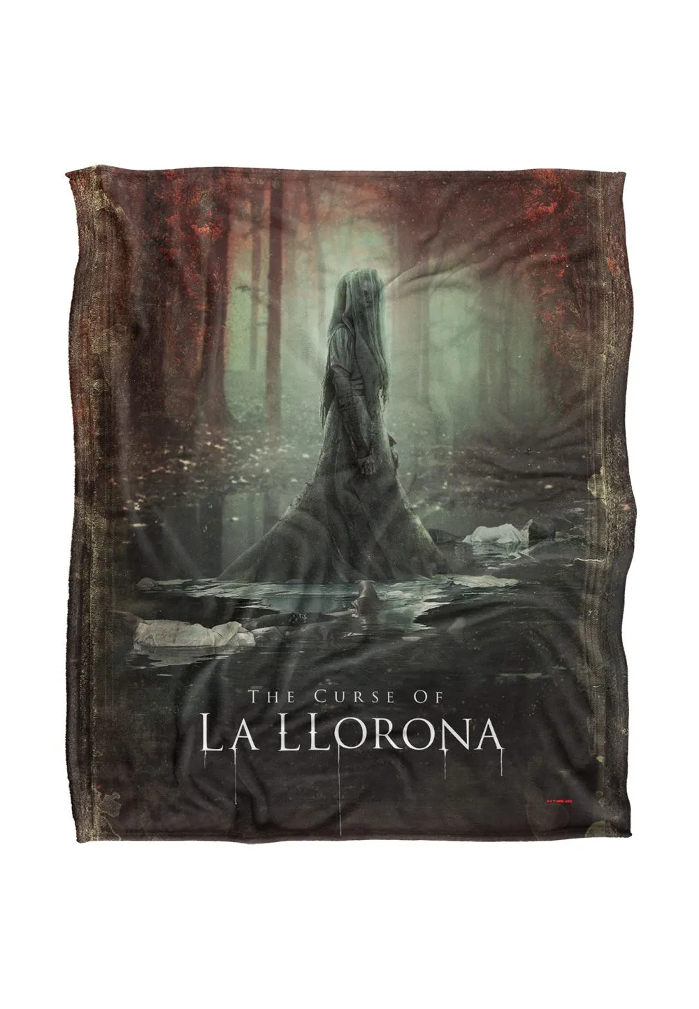 Warner Brothers The Curse of La Llorona Blanket, 152x127 cm Poster Silky Touch Super Soft Throw Blanket in White