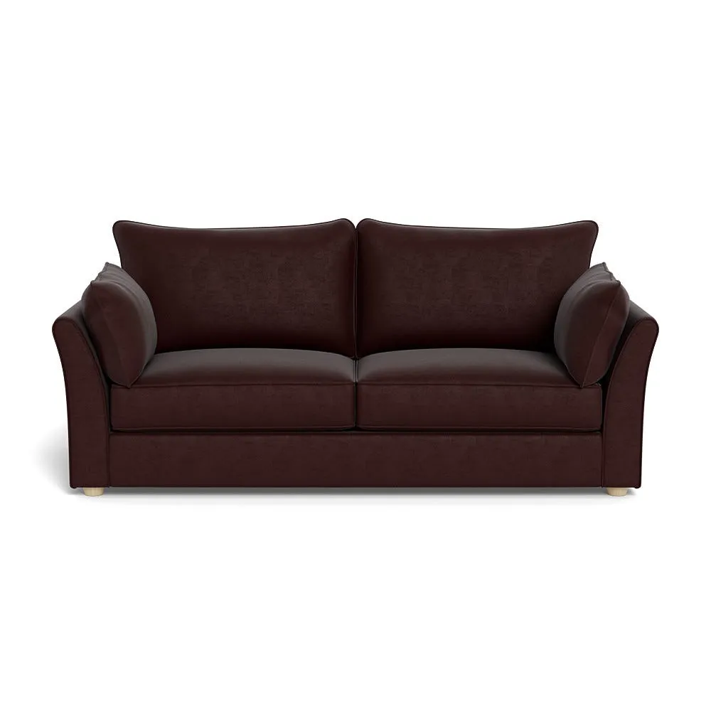 Heal's Tailor 4 Seater Sofa Smart Luxe Velvet Acorn Natural Beech Feet 1