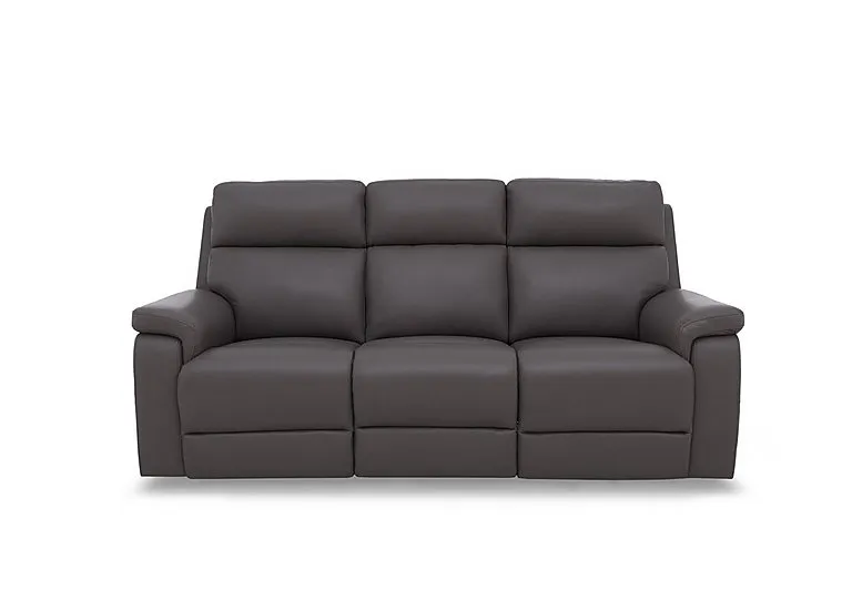 Raven Leather 3 Seater Sofa