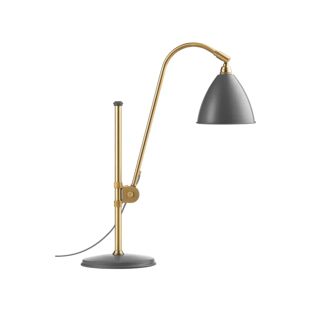 Gubi Bestlite BL1 Table Lamp Brass Base Grey Shade 2