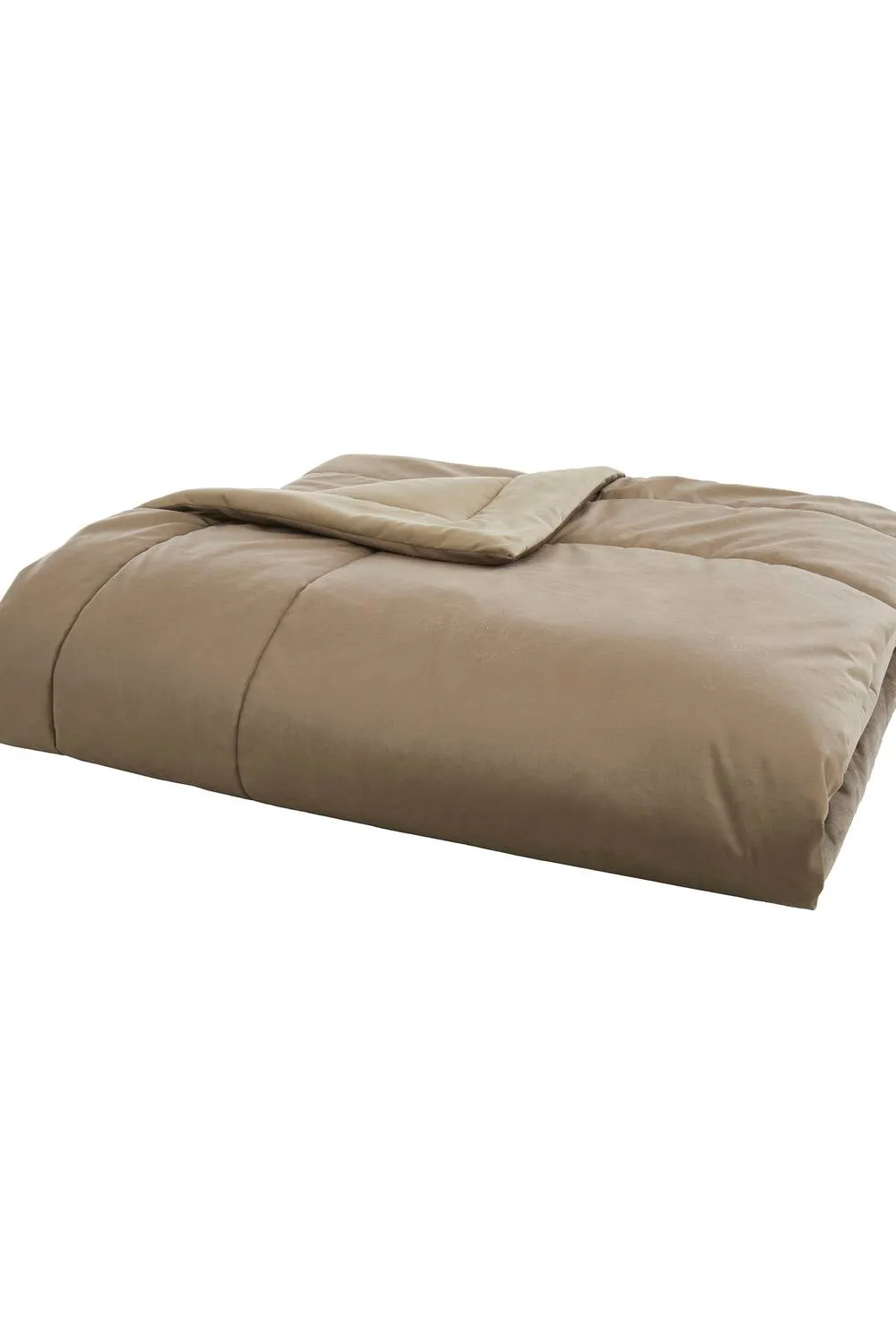 Appletree 'Harlan' Velvet Bedspread in Taupe 3