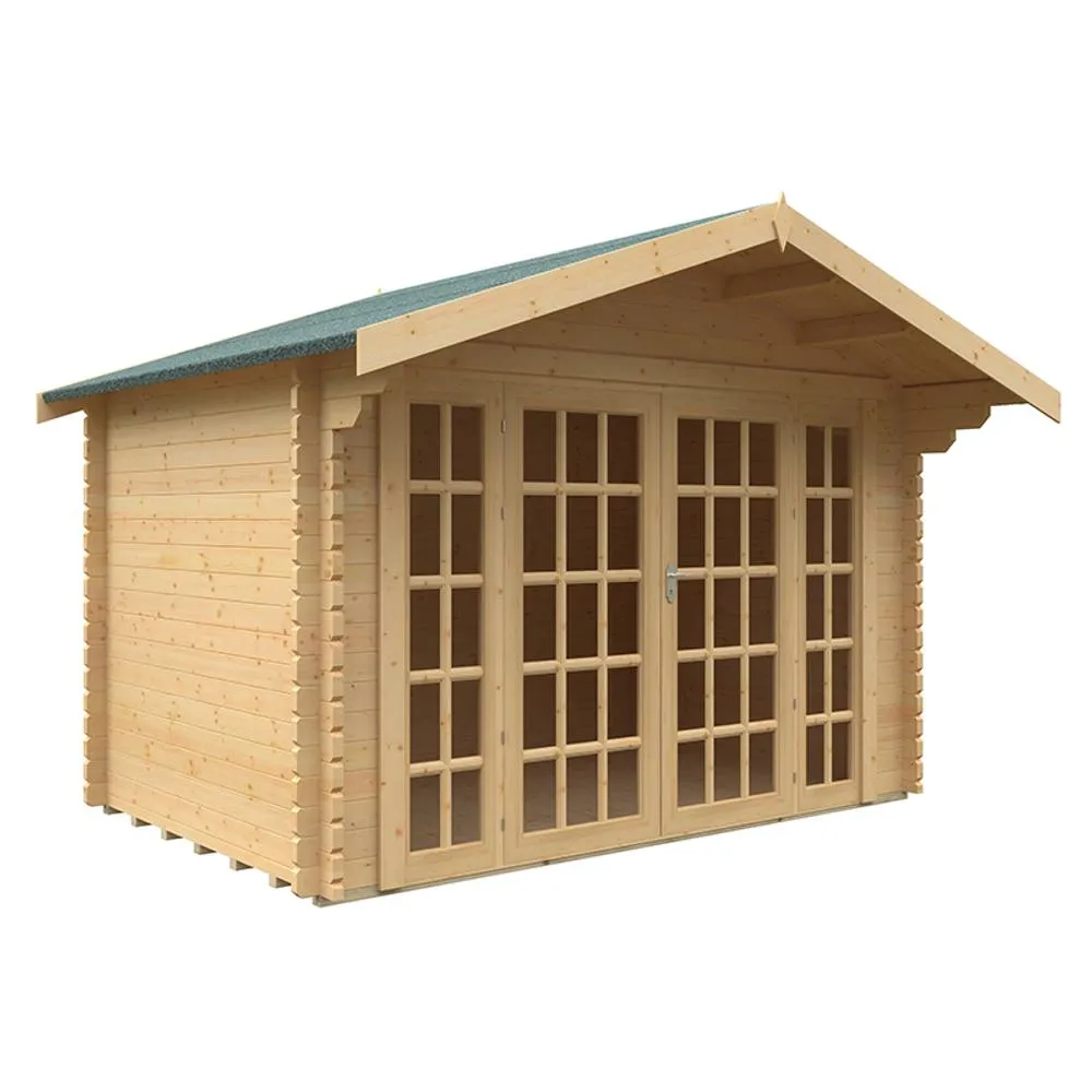 Buttercup Farm 8x12 Balmoral 44mm Cabin - L235 x W355 x H271.9 cm in Natural