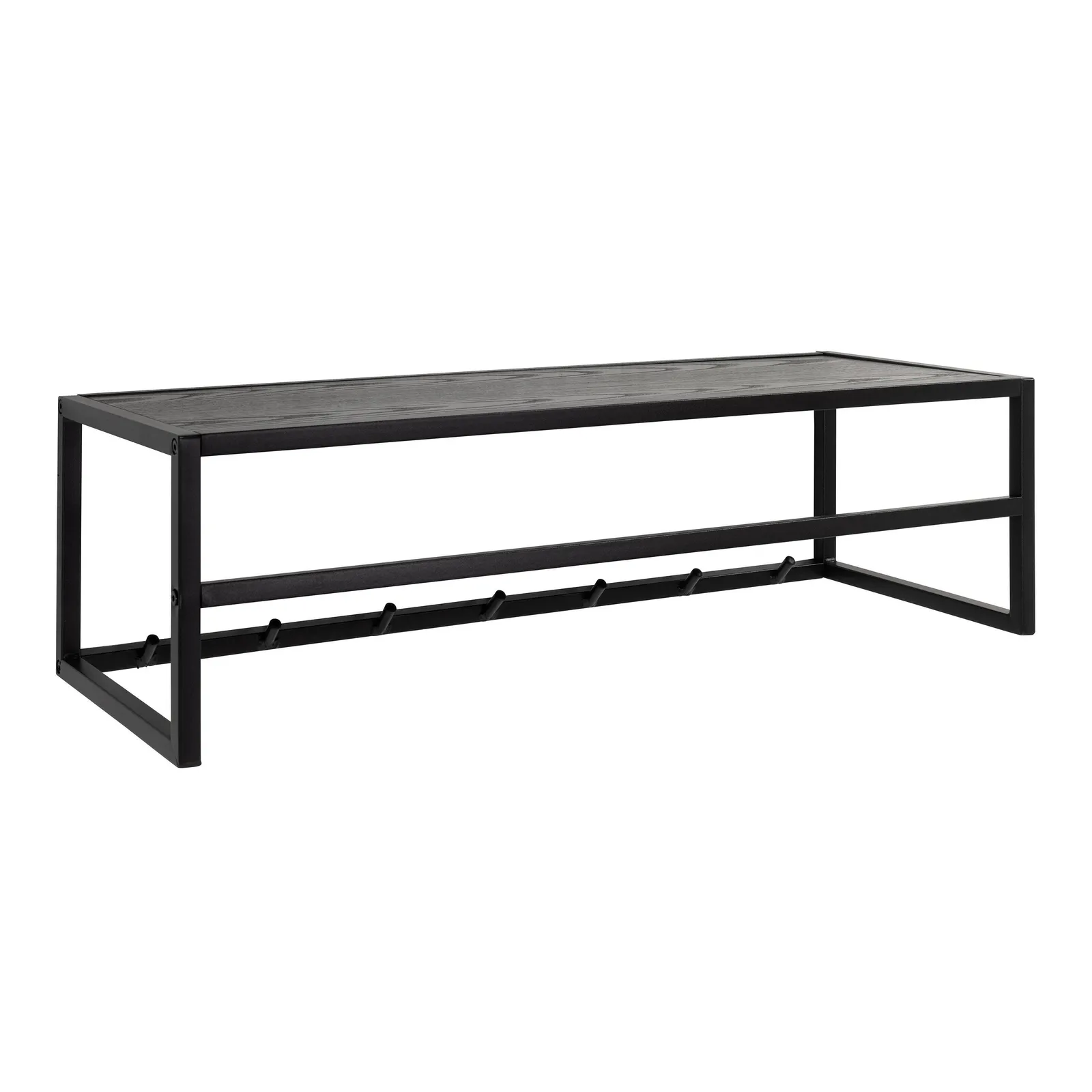 Furniture To Go Seaford Coat Rack in Black & Oak