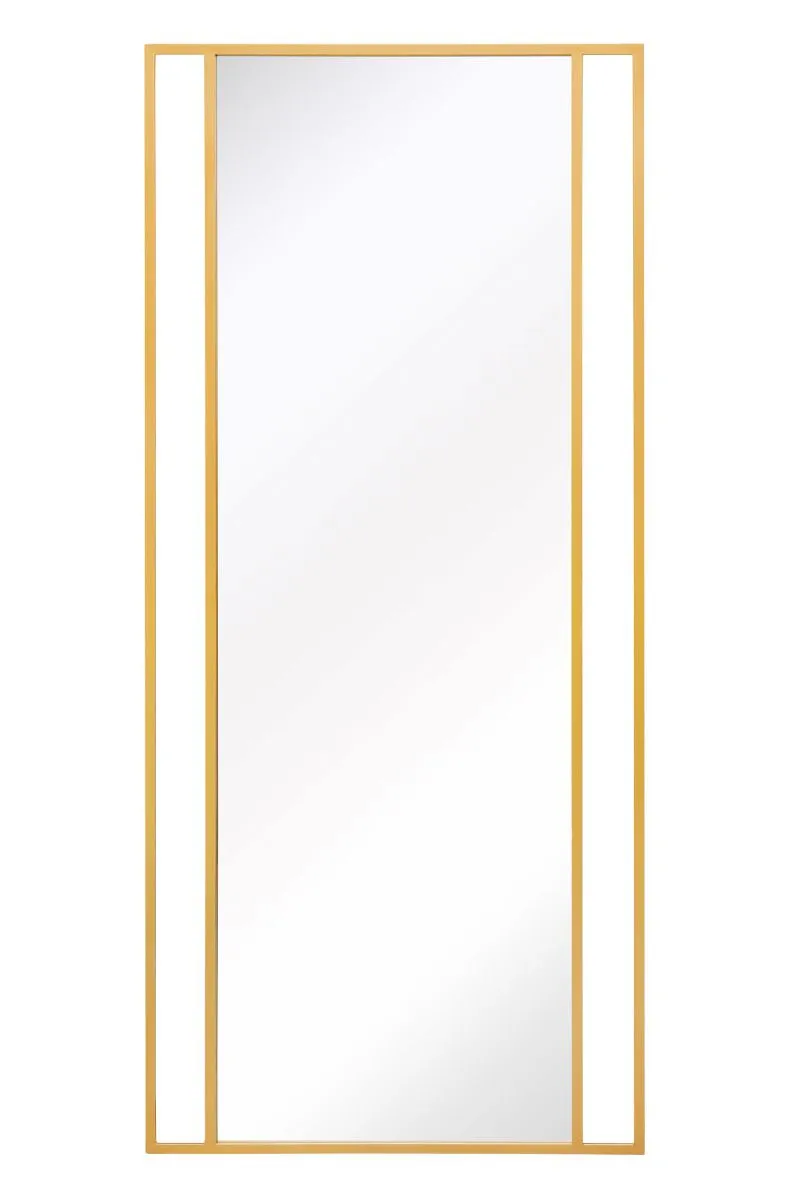 MirrorOutlet Gold Modern Wall & Leaner Mirror 79" X 35" (200 x 90CM) 3
