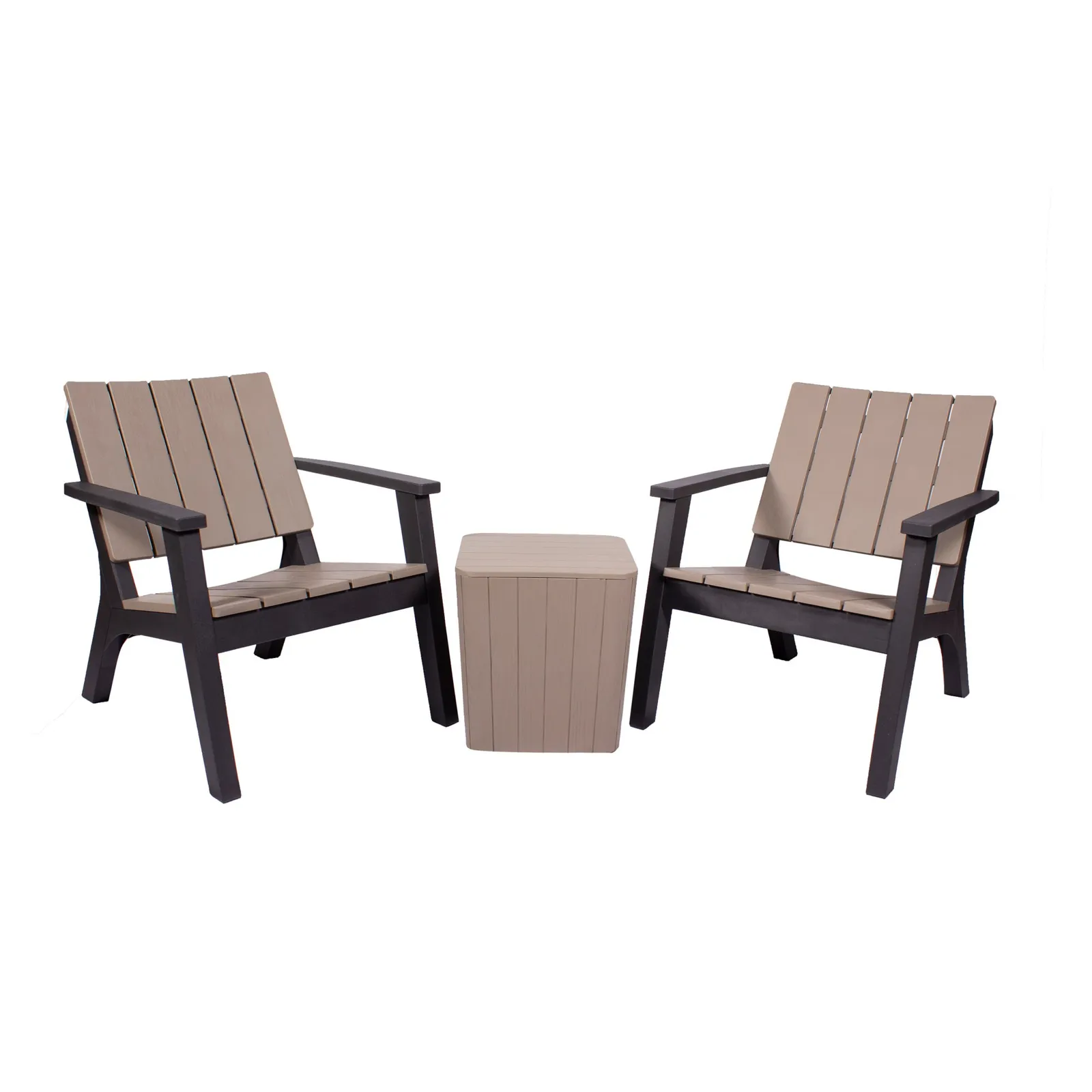 Faro 2 Seater Bistro Set Black