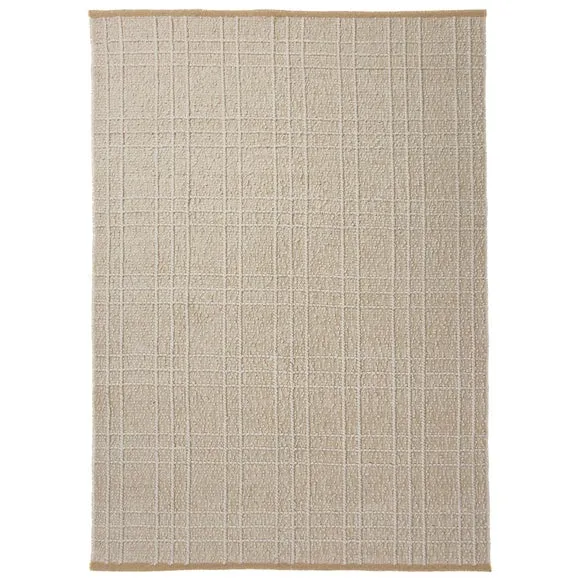 Boucle Checked Wool Rug 5